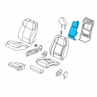 OEM Acura TLX Heater Complete Right, Front Diagram - 81124-TZ3-A11