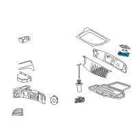 OEM Ford Thunderbird Luggage Lamp Diagram - 4W6Z-13776-AB