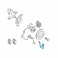 OEM Infiniti Q45 Hose Assy-Brake, Front Diagram - 46210-AR01B