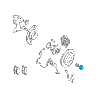 OEM Nissan Cap-Hub Front Wheel Diagram - 40234-65F00