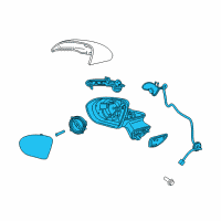OEM 2019 Chevrolet Cruze Mirror Assembly Diagram - 39125816