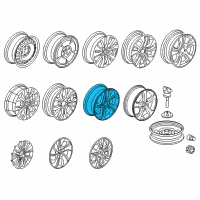 OEM Honda Civic Disk, Aluminum Wheel (18X7 1/2J) (Enkei) Diagram - 42700-TR7-A93