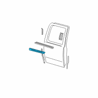 OEM 2003 Ford F-150 Body Side Molding Diagram - YL3Z-1625532-APTM