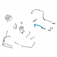 OEM 2012 Honda Accord Hose, Power Steering Return Diagram - 53734-TA0-A01