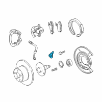 OEM Chevrolet Caprice Rear Speed Sensor Diagram - 92211237