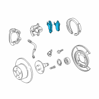 OEM 2014 Chevrolet Caprice Rear Pads Diagram - 92265457