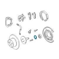 OEM Pontiac G8 Wheel Bearing Retainer Ring Diagram - 92171228