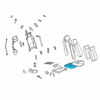 OEM Cadillac XLR Pad Asm, Driver Seat Cushion Diagram - 88994352