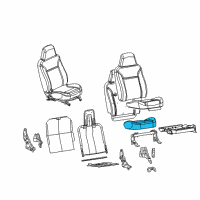 OEM 2005 Chevrolet Colorado Seat Cushion Pad Diagram - 89041586