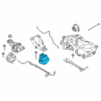 OEM 2016 BMW X5 Engine Mount Diagram - 22-11-6-864-335