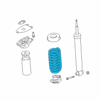 OEM 2018 BMW M2 Coil Spring, Rear Diagram - 33-53-7-853-275