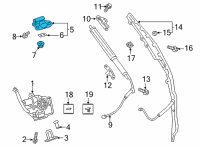 OEM Lexus NX450h+ Hinge Assembly, Back Doo Diagram - 68810-48220