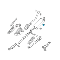 OEM 2005 Nissan Frontier Mounting-Exhaust, Rubber Diagram - 20651-EA000