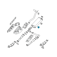 OEM 2010 Nissan Frontier Mounting-Exhaust, Rubber Diagram - 20651-EA010