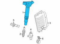 OEM Lexus NX250 Ignition Coil Diagram - 9091902276