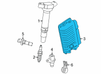 OEM 2022 Lexus NX450h+ COMPUTER, ENGINE CON Diagram - 89661-78C60