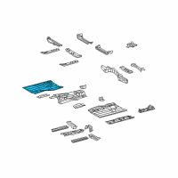 OEM 2013 Lexus GS450h Pan, Front Floor, RH Diagram - 58111-30450