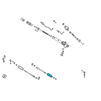 OEM Infiniti QX4 Boot Kit-Power Steering Gear Diagram - 48203-0W025