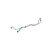 OEM 2004 Jeep Wrangler Hose Transmission Oil Cool Diagram - 5015930AA