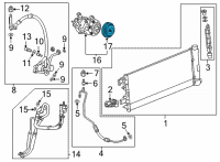 OEM 2021 Chevrolet Suburban Clutch Plate & Hub Assembly Diagram - 84877093