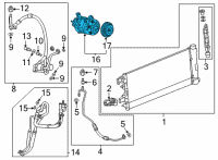 OEM 2021 Chevrolet Suburban Compressor Diagram - 84664206
