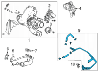 OEM Cadillac Hose & Tube Assembly Diagram - 55508983