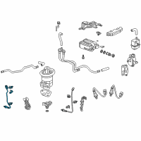 OEM Acura ZDX Sensor, Front Oxygen Diagram - 36532-RP6-A01