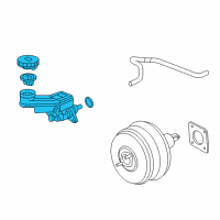 OEM 2010 Honda Odyssey Master Cylinder Set (C00) Diagram - 46101-SHJ-305