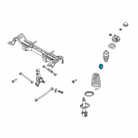 OEM 2000 Kia Spectra Bumper Stopper Diagram - 0K90028111A