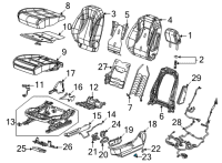 OEM 2021 Chevrolet Tahoe Slide Knob Diagram - 84689852