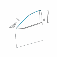 OEM 2020 Toyota Camry Upper Molding Diagram - 75753-06140