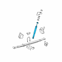 OEM 2010 Toyota Tacoma Shock Diagram - 48530-09E40