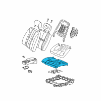 OEM 2001 Chevrolet Impala Pad Asm, Driver Seat Cushion Diagram - 12454428