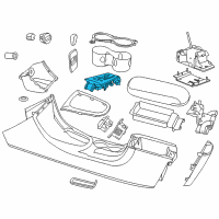 OEM 2012 Dodge Avenger Bezel-Console SHIFTER Diagram - 1CB48DX9AE