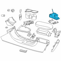 OEM 2011 Chrysler 200 Transmission Shifter Diagram - 5273244AL