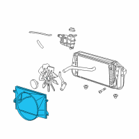 OEM Ford Fan Shroud Diagram - 7L3Z-8146-A