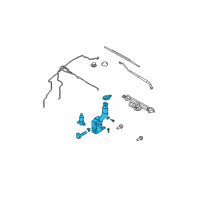 OEM Lincoln MKX Reservoir Assembly Diagram - BT4Z-17618-A