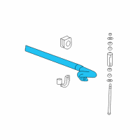 OEM 2011 GMC Sierra 3500 HD Stabilizer Bar Diagram - 25803287