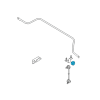 OEM 2006 Nissan Altima Bush-Rear Stabilizer Diagram - 54613-8J021