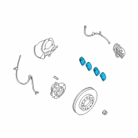 OEM 2010 Kia Sedona Pad Kit-Front Disc BRAK Diagram - 581014DA60