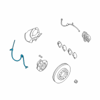 OEM 2008 Kia Sedona Sensor-Abs Front Wheel Diagram - 956704D000