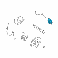 OEM 2011 Kia Sedona Front Brake Caliper Kit, Left Diagram - 581804DA60