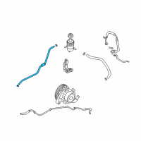 OEM 2008 Hyundai Santa Fe Tube & Hose Assembly-Return Diagram - 57560-0W300