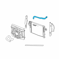 OEM 2006 Jeep Liberty Hose-Radiator Inlet Diagram - 55037920AC