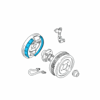 OEM 2005 Mercury Sable Rear Shoes Diagram - 2U2Z-2V200-FARM