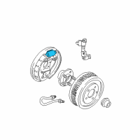 OEM Mercury Sable Wheel Cylinder Diagram - 1F1Z-2261-CA