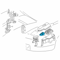 OEM 2004 Toyota Celica Fuse & Relay Box Diagram - 82741-20041