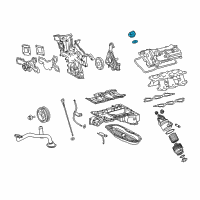 OEM 2015 Lexus IS350 Cap Assy, Oil Filter Diagram - 12180-21010