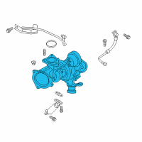 OEM 2013 Ford Escape Turbocharger Diagram - CJ5Z-6K682-L