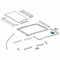 OEM 2022 Lexus ES250 Gear Assembly, Sliding R Diagram - 63260-33200